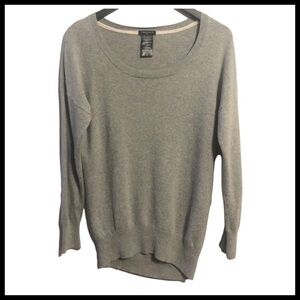 ARITZIA TALULA Cashmere Blend Scoop Neck Sweater in Grey